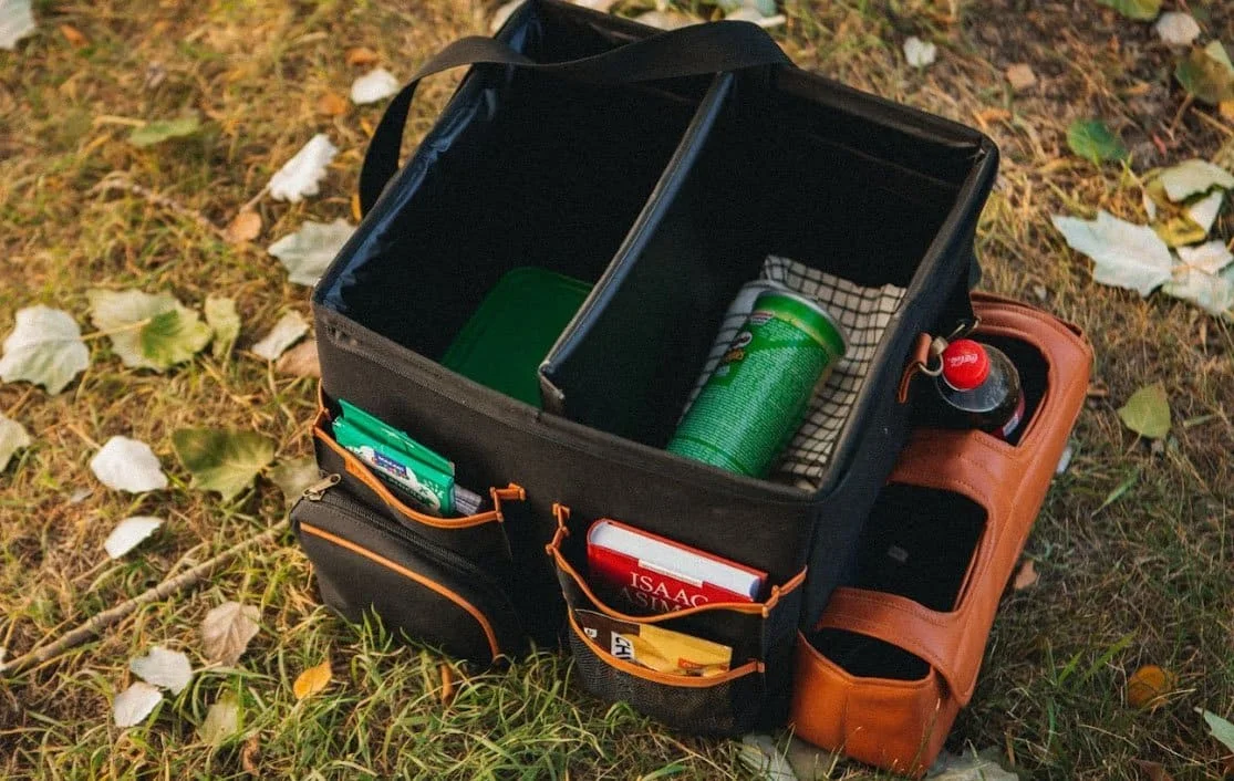 Subaru Crosstrek organizer for road trip