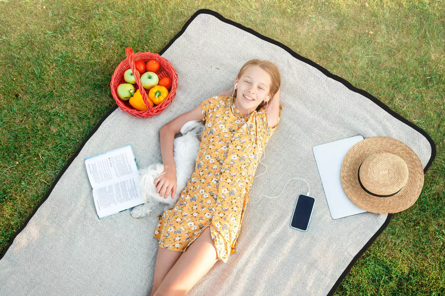 vintage picnic blanket